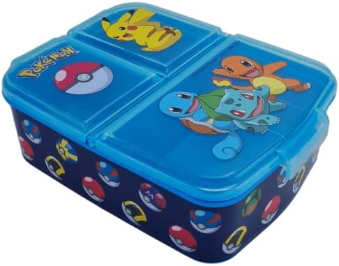 Stor, Pokemon Sandwich Box, Brotdose, Rechteckig, drei Fächer, Brotdose ...